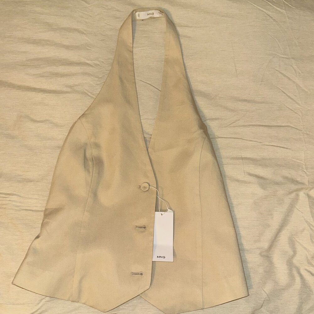 Mango Lyocell Halter-Neck Vest NWT